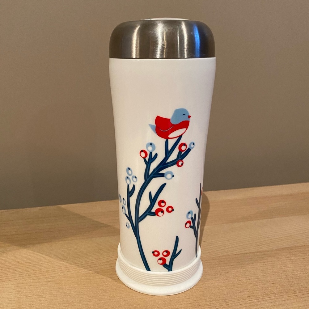 David’s Tea Ceramic 10 oz Thermos Tumbler with Infuser